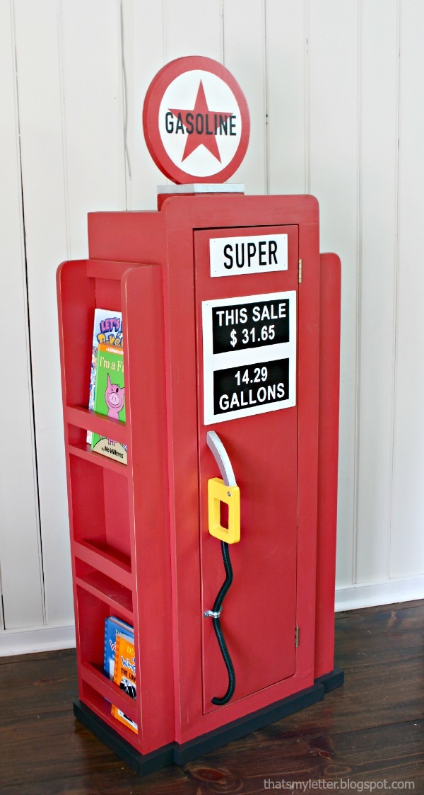 HOW TO Build a Vintage Gas Pump with Side Bookshelves Knock